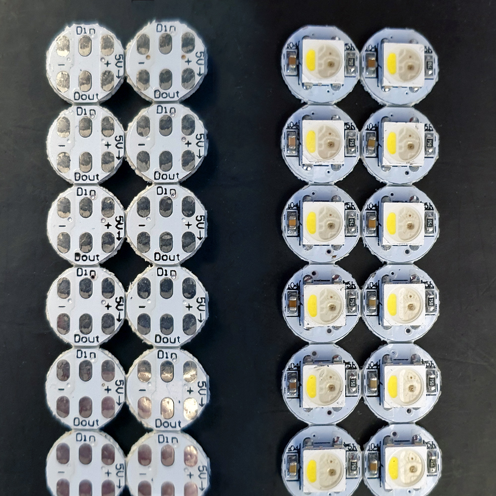 RGBW neopixel PCB LED buttons from Aliexpress