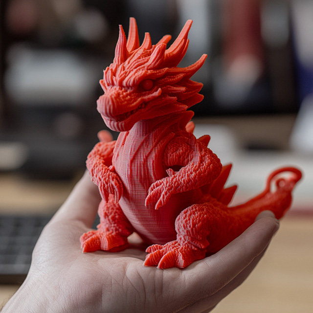 A perfect dragon 3d print with Rapido hotend